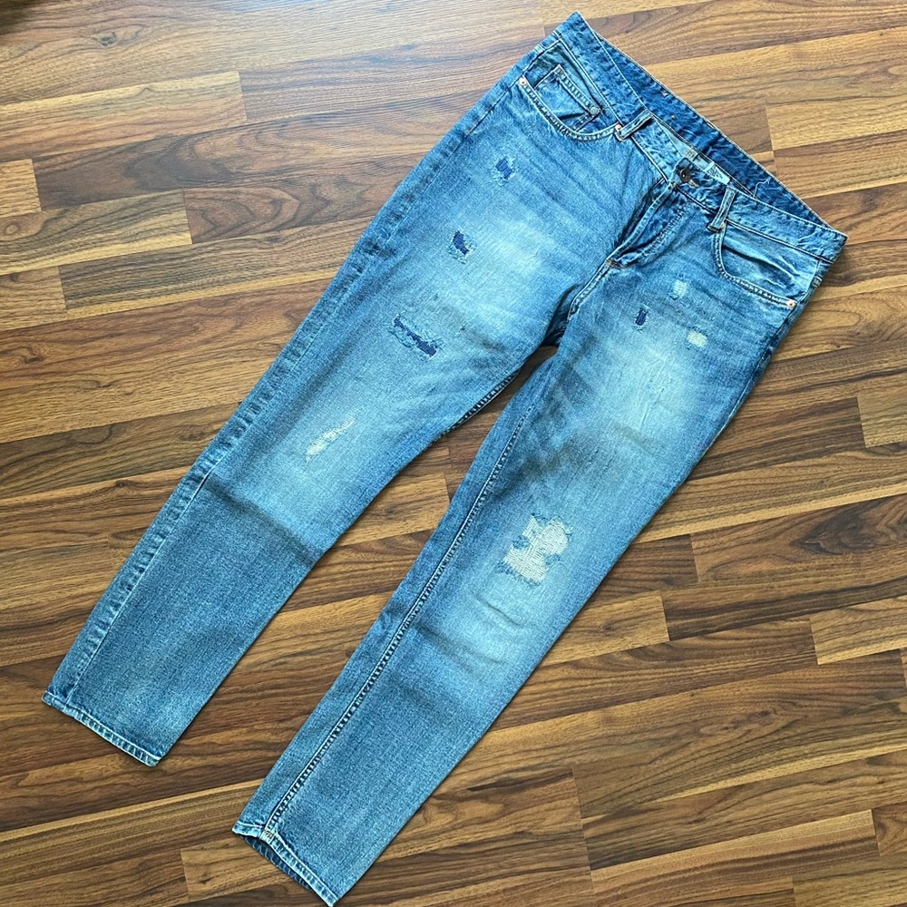 &Denim Boyfriend Low Waist Jeans